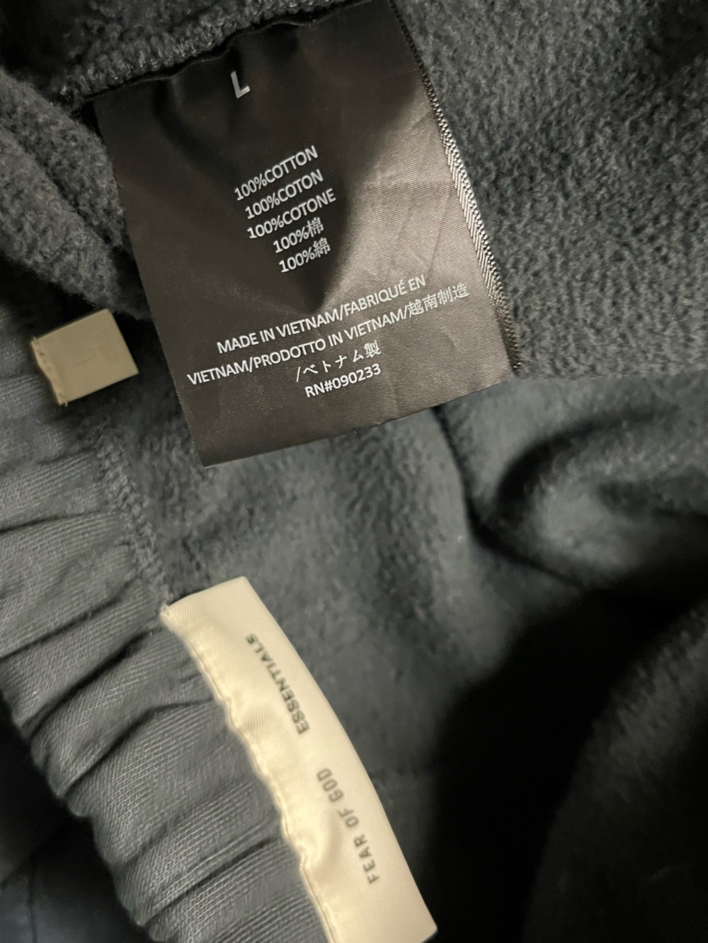 Fear of god like brand new fog relaxed fit joggers size L in men’s authentic - Picture 6 of 16